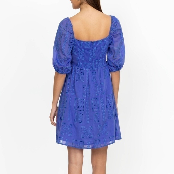 Johnny Was Ella Silk-Blend Geometric Eyelet Minidress
NWT - Picture 3 of 12